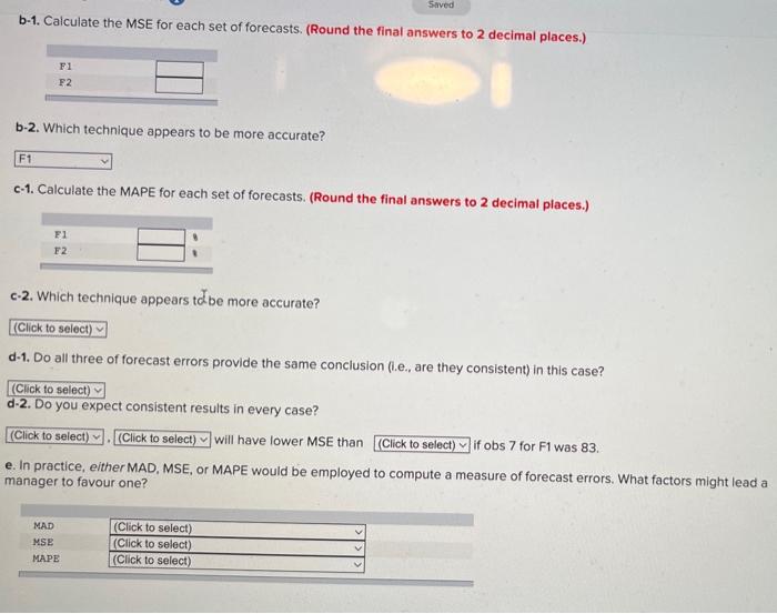 of bottled water in a store. Actual demand and the fwo sets