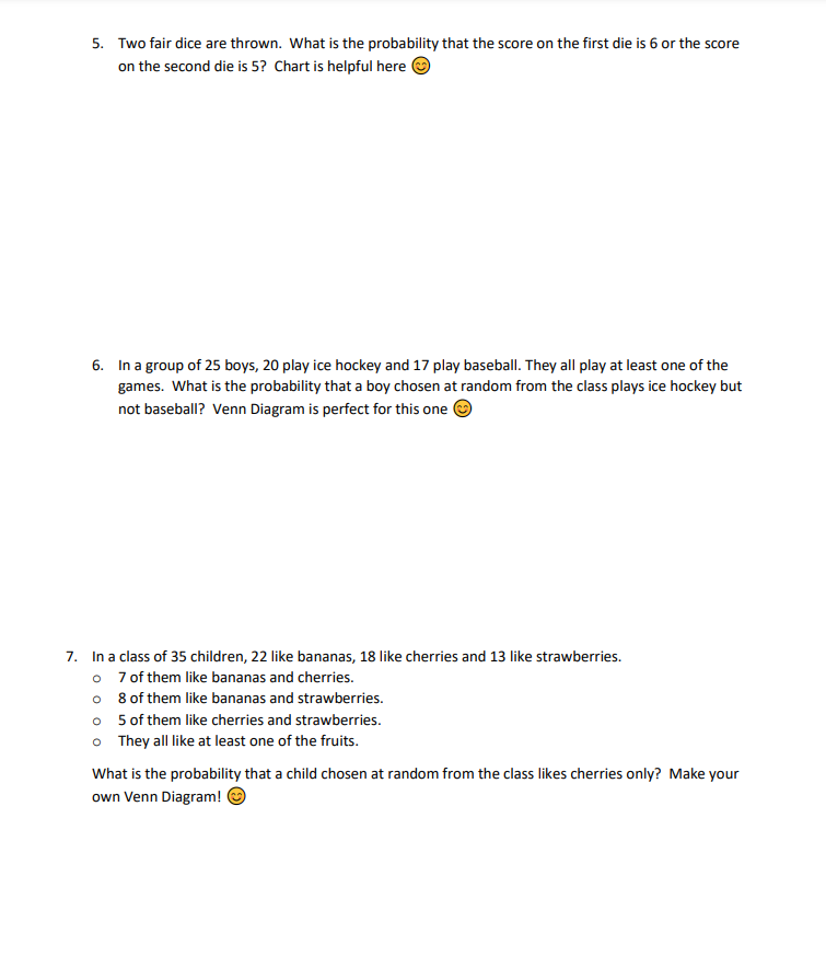 following pairs of events are mutually exclusive? Explain why. a) Cards: aces