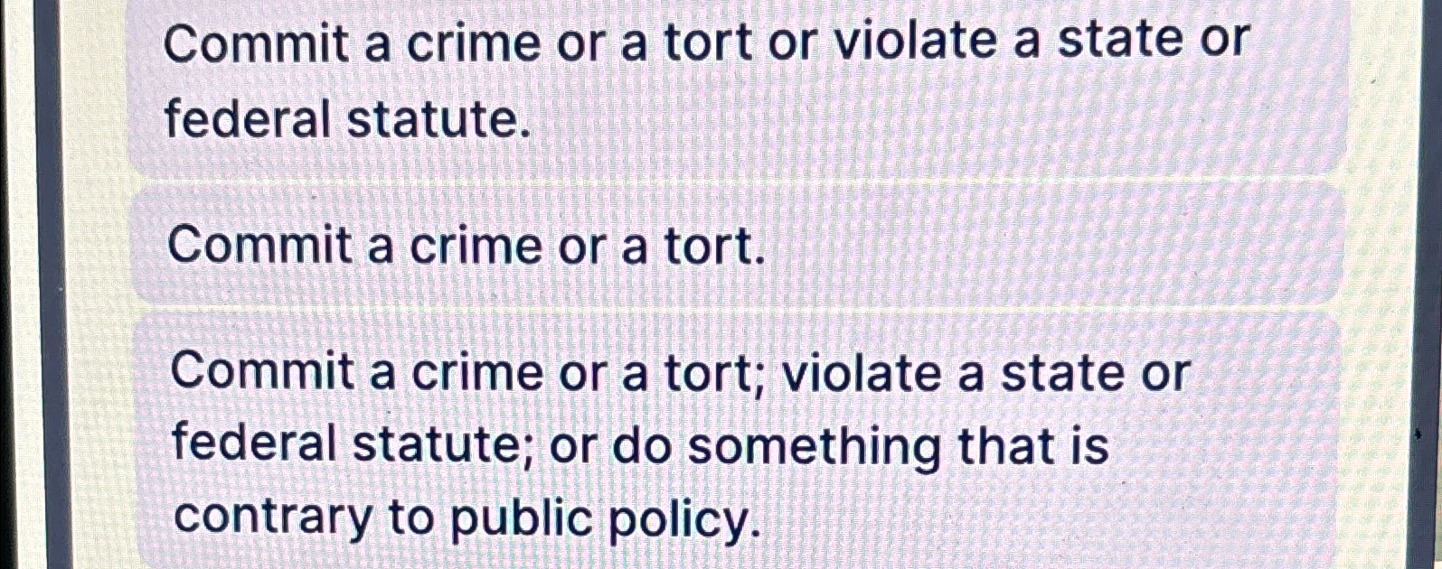  Commit a crime or a tort or violate a state or