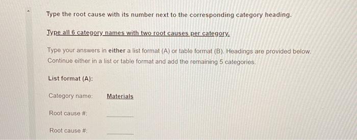 steak.\" (You may use the sample picture of the Ishikawa diagram as