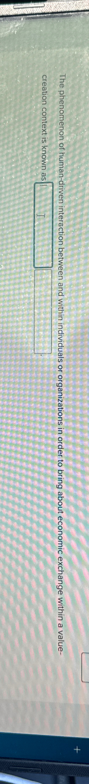  The phenomenon of human-driven interaction between and within individuals or organizations