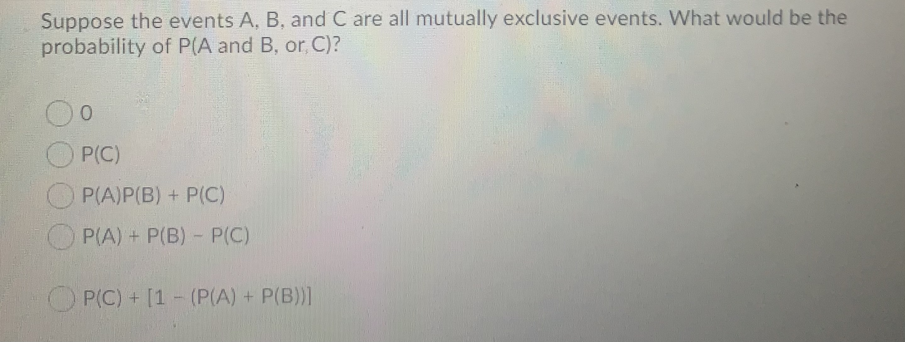 greens, what is the probability that he will have at least 9