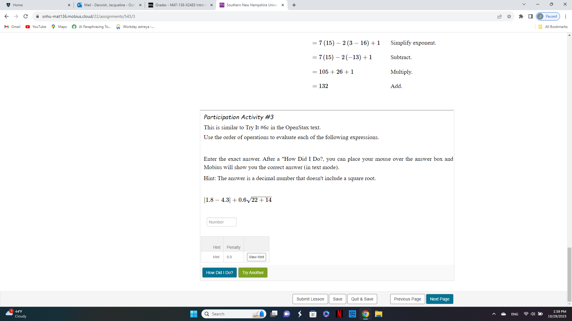 Quit & Save Previous Page Next Page 1 47'F Q Search N