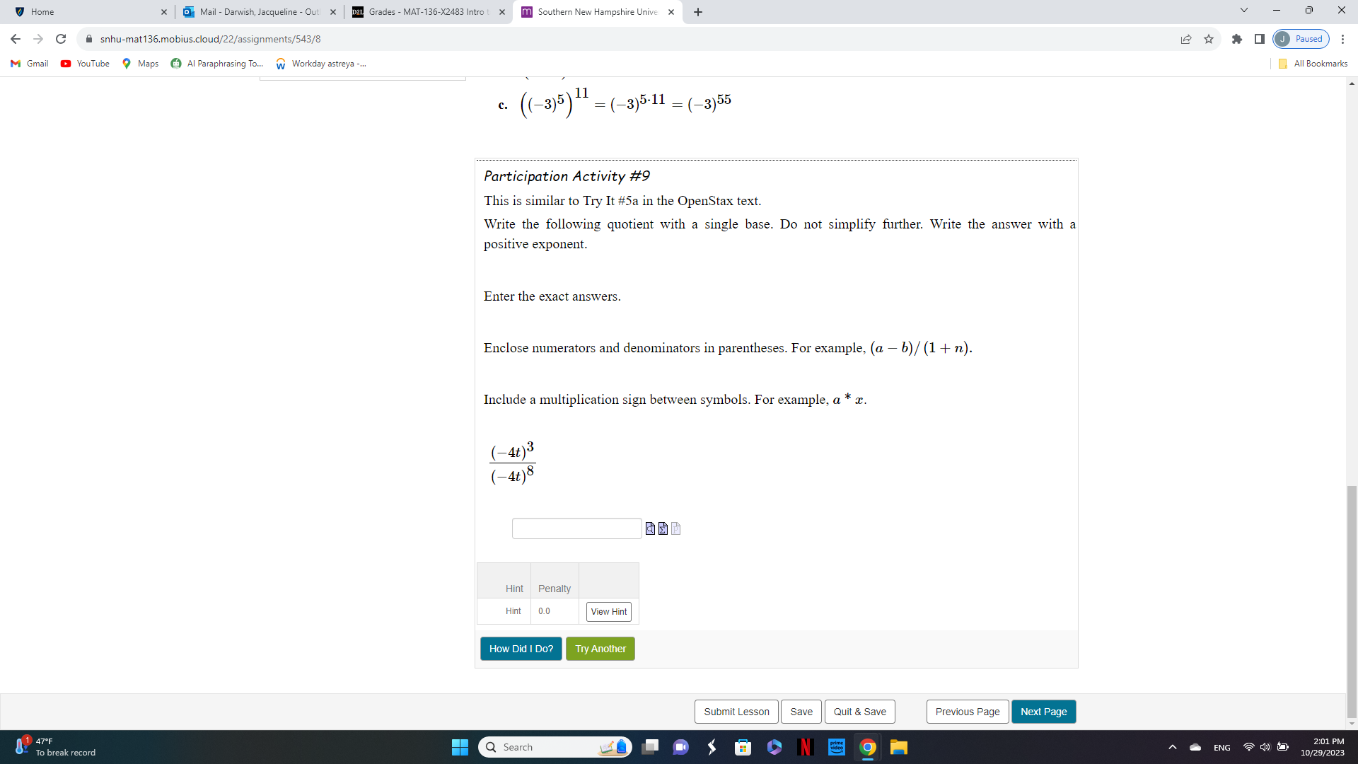 to Try It #2 in the OpenStax text. Find the intercepts of