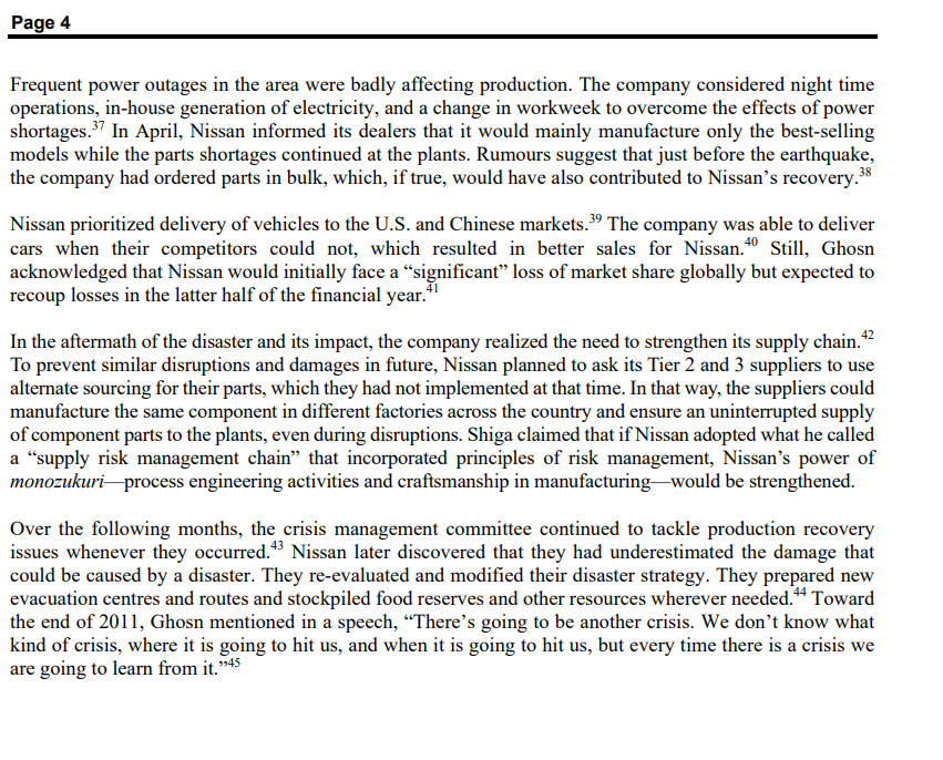 upon a case study scenario. The case study identifies an organisation that