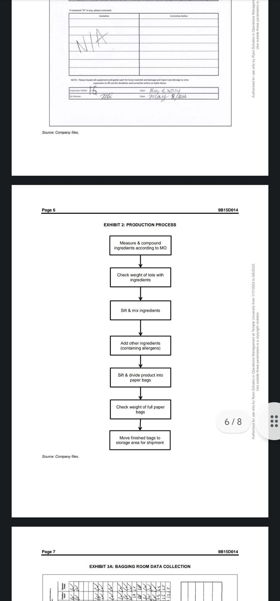 the quality management issues, if any, being faced by Benevento Foods? 2.