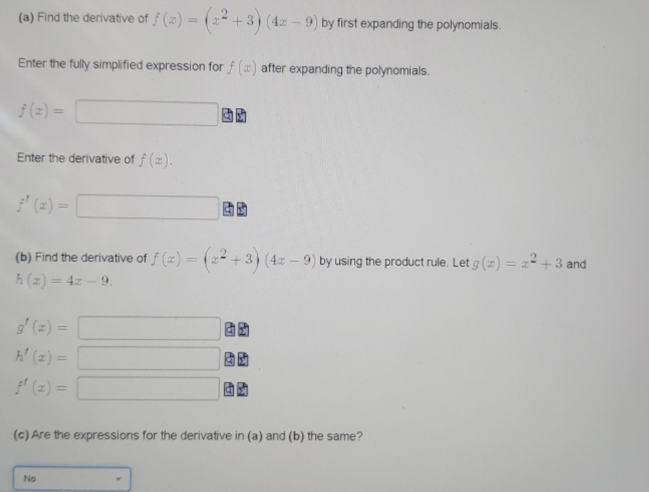 What are the steps to solve for this problem? (a) Find the