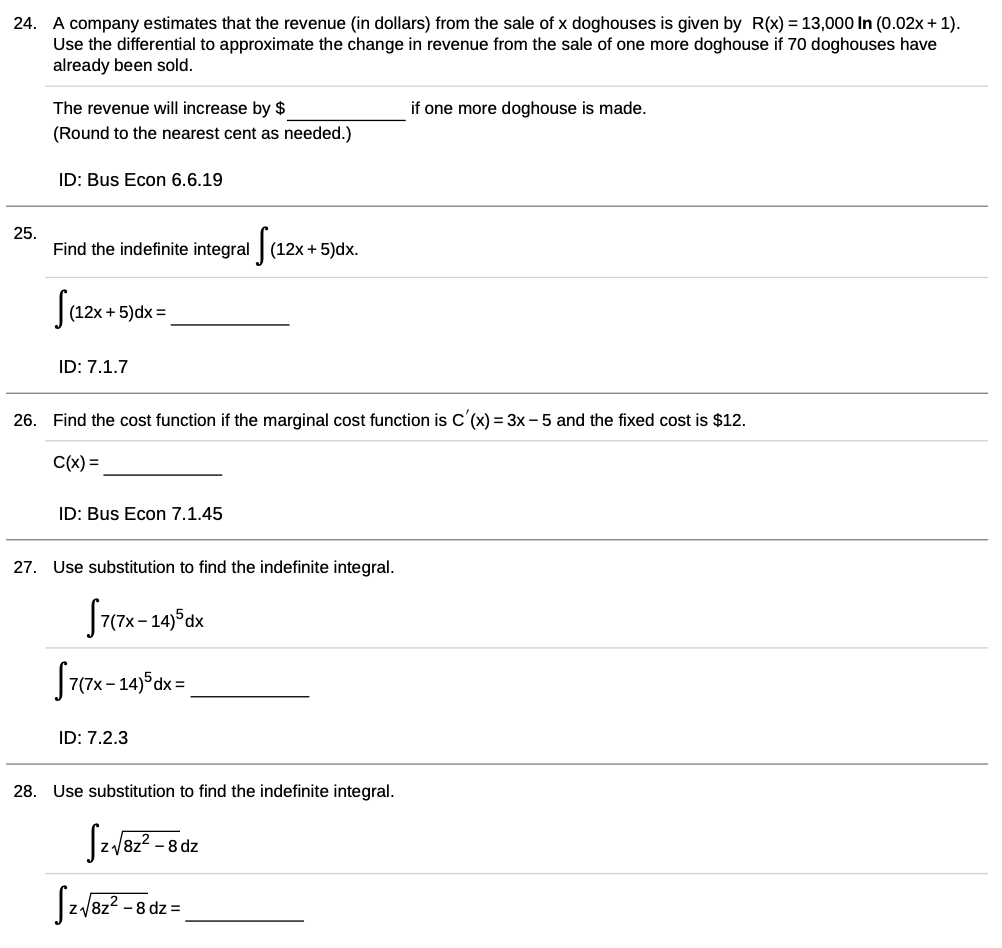 Please answer step by step. Show all work. 24. A company estimates