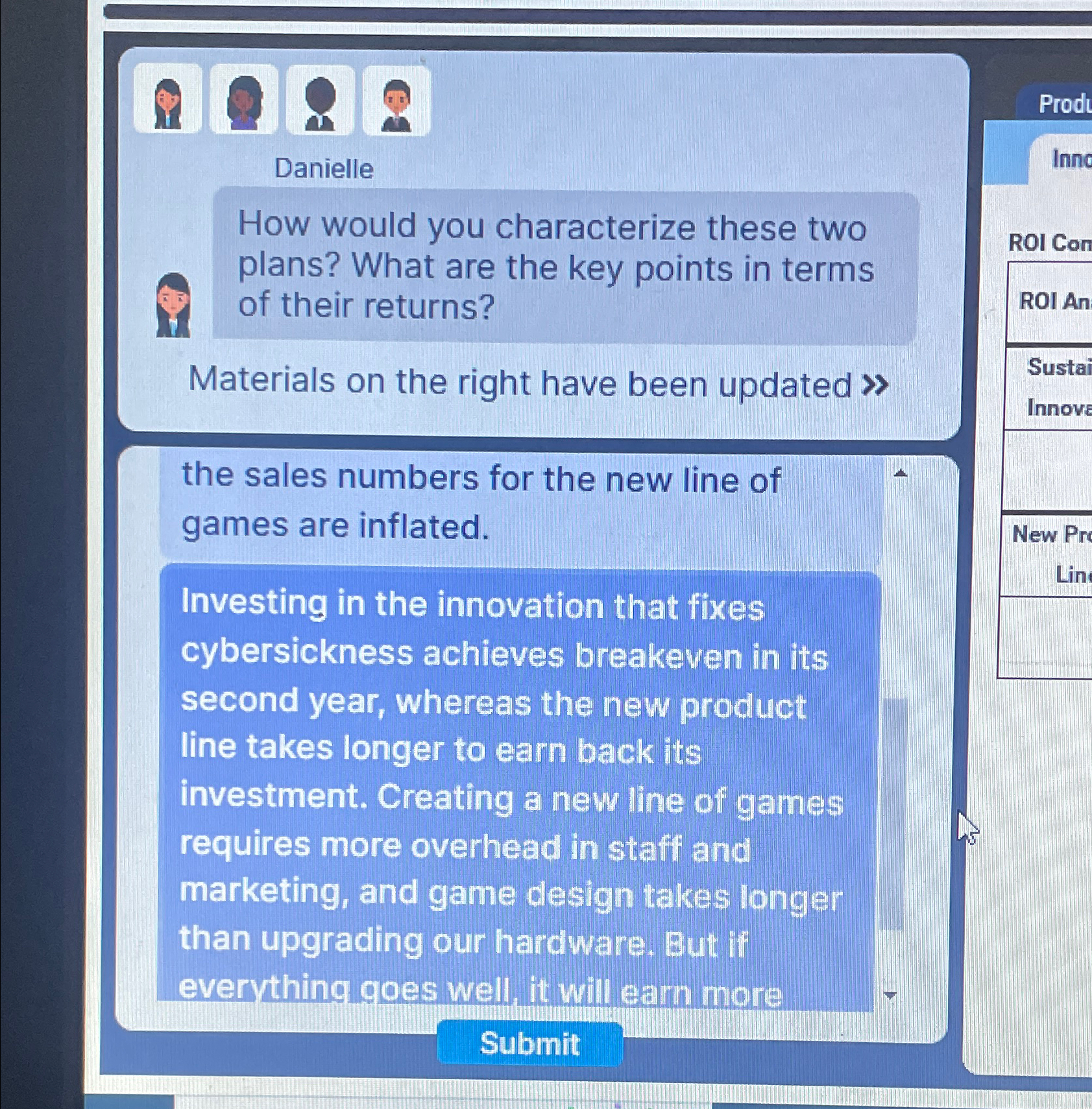  Danielle How would you characterize these two plans? What are the