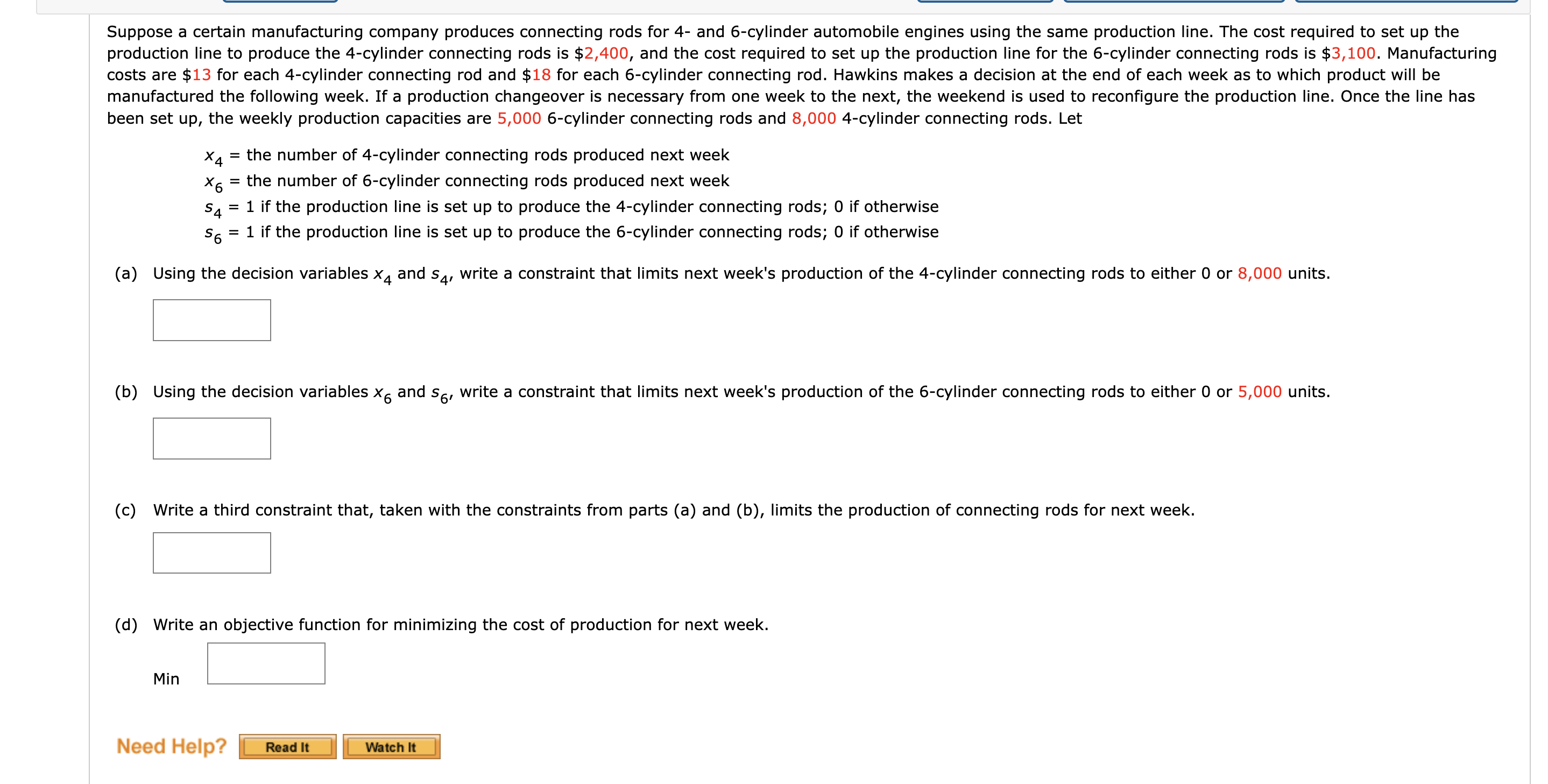  been set up, the weekly production capacities are 5,0006-cylinder connecting rods