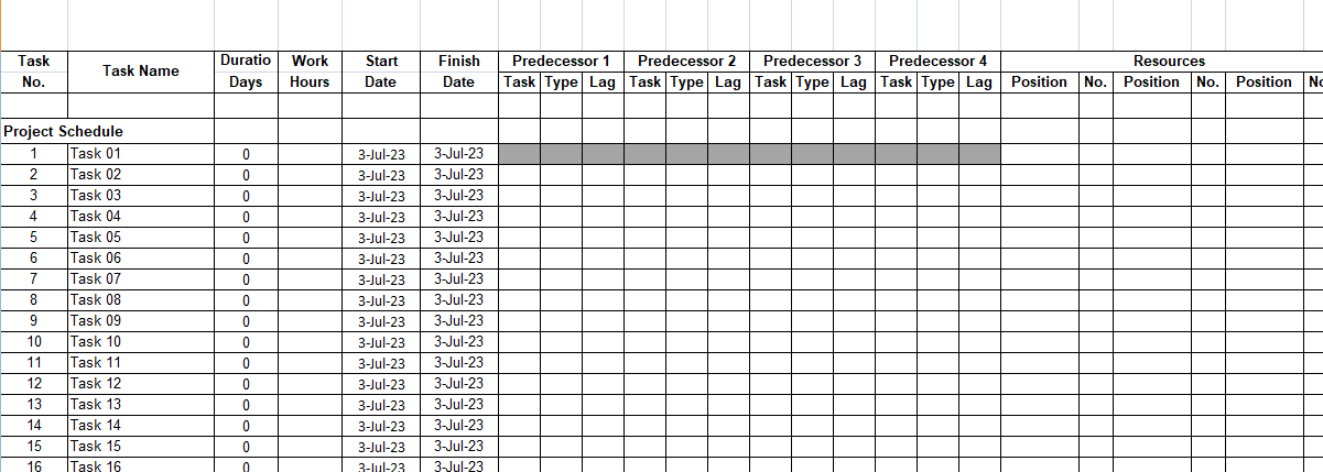 establishment and circulation)6hrs Terms of Reference / Scope of Work Confirmation16hrs Co-Ordination