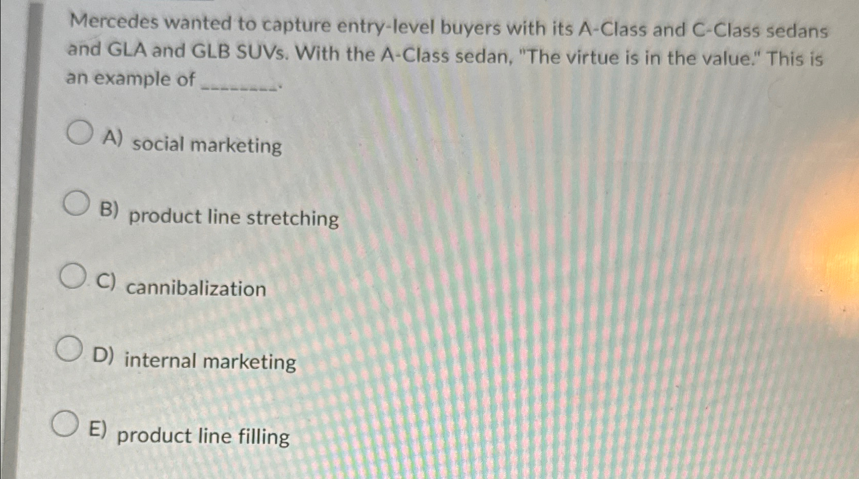  Mercedes wanted to capture entry-level buyers with its A-Class and C-Class