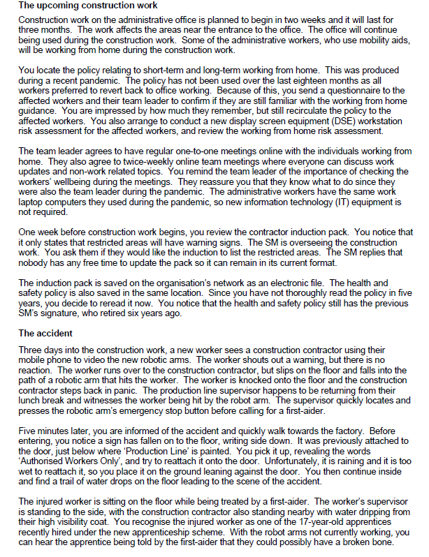  The upcoming construction work Construction work on the administrative office is