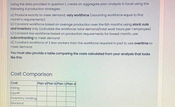 marks. Using the numbers provided, calculate the number of workers you will
