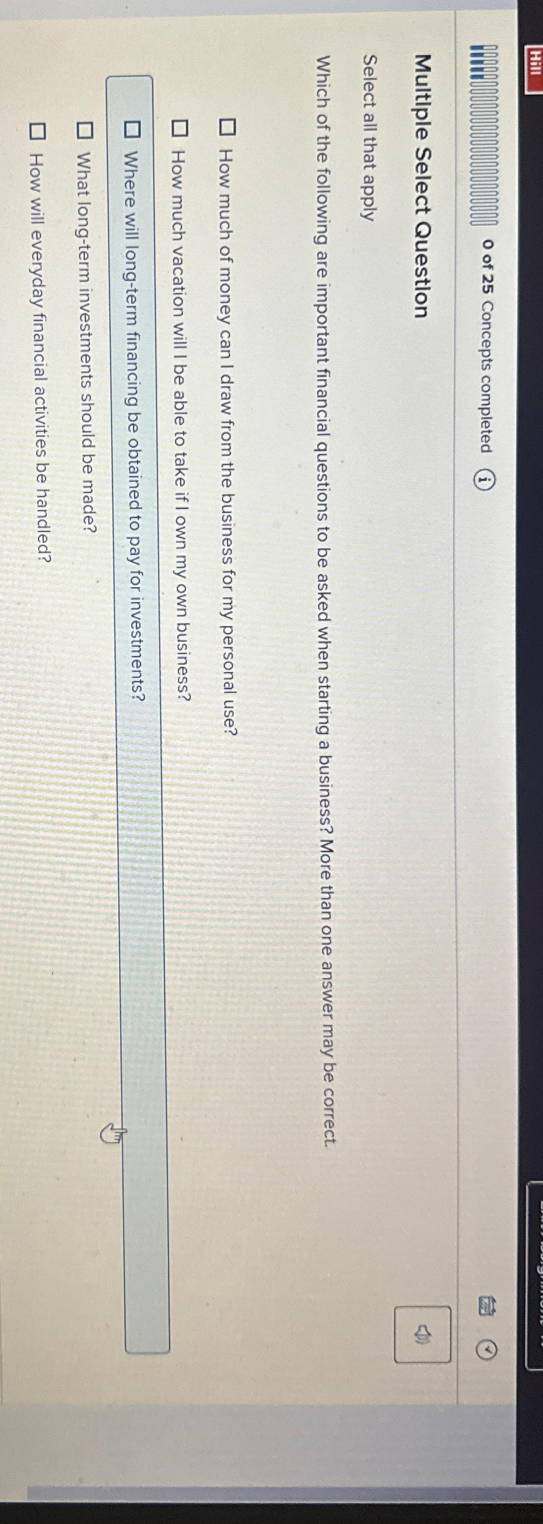  Multiple Select Question Select all that apply Which of the following