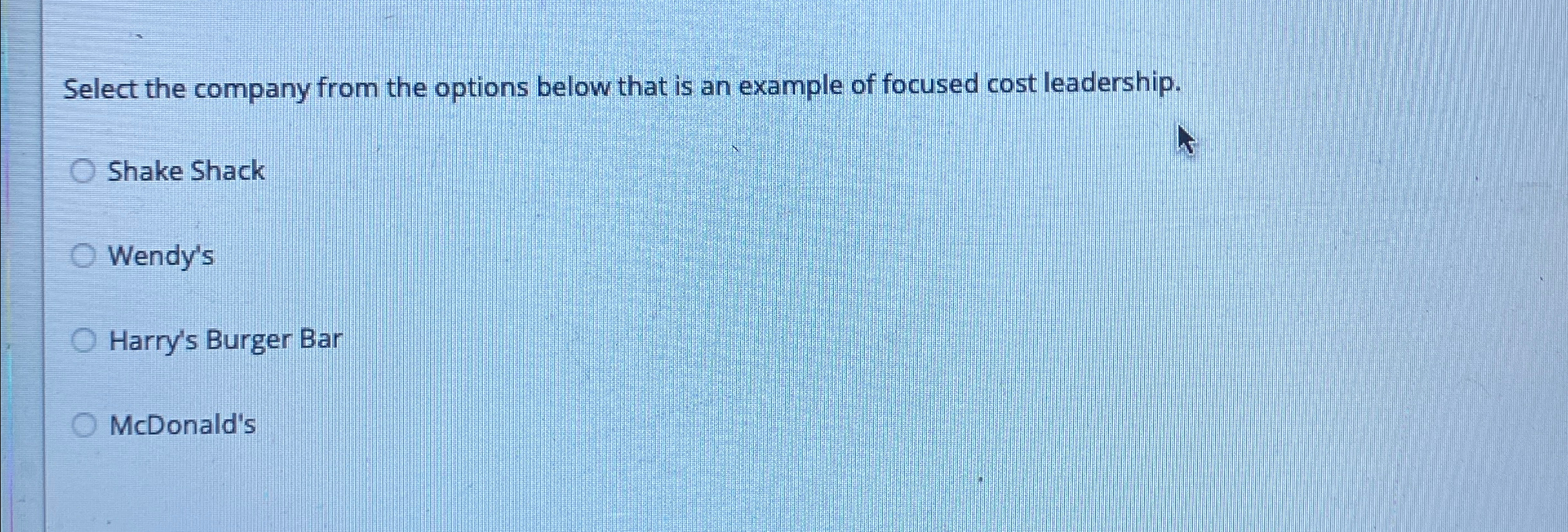  Select the company from the options below that is an example