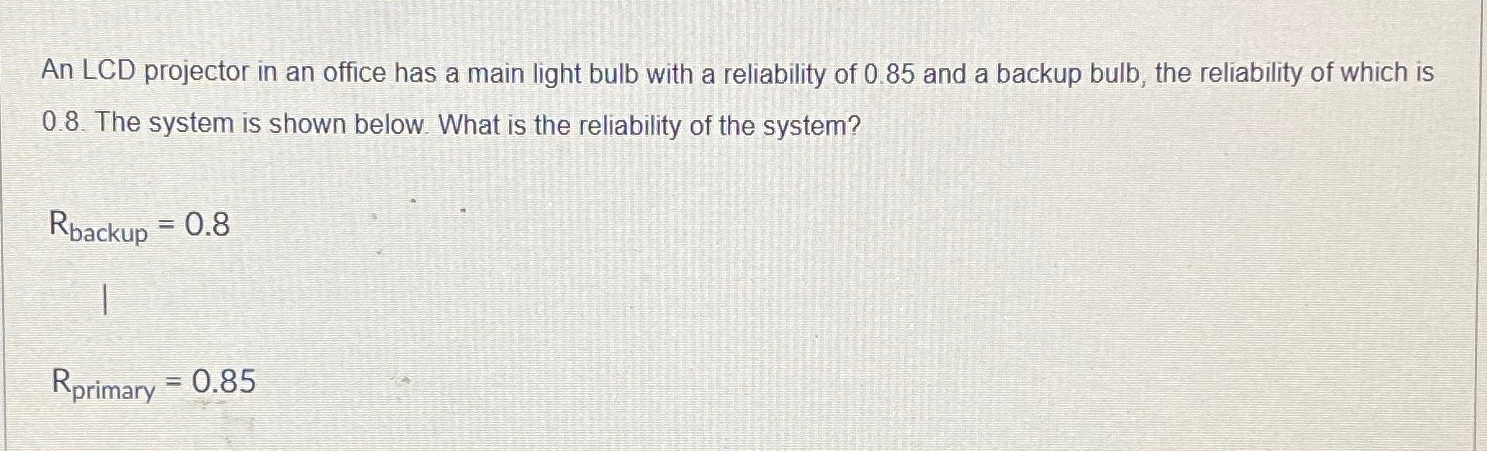  An LCD projector in an office has a main light bulb