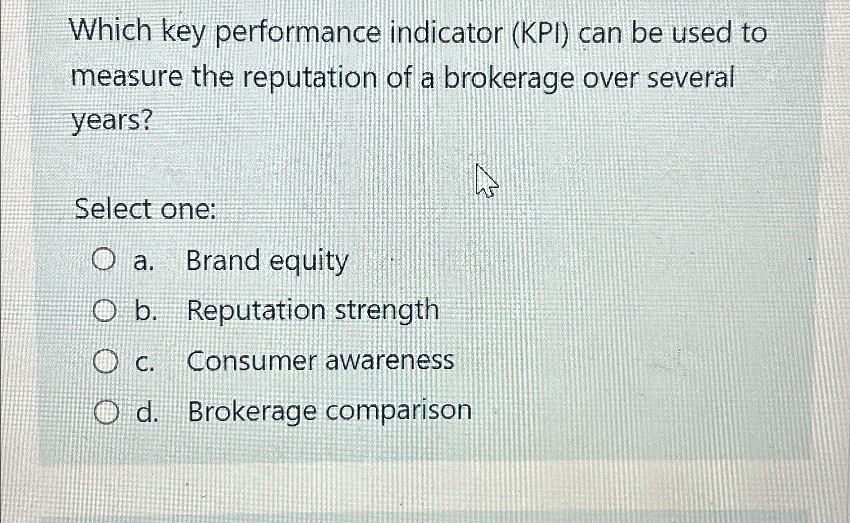  Which key performance indicator (KPI) can be used to measure the