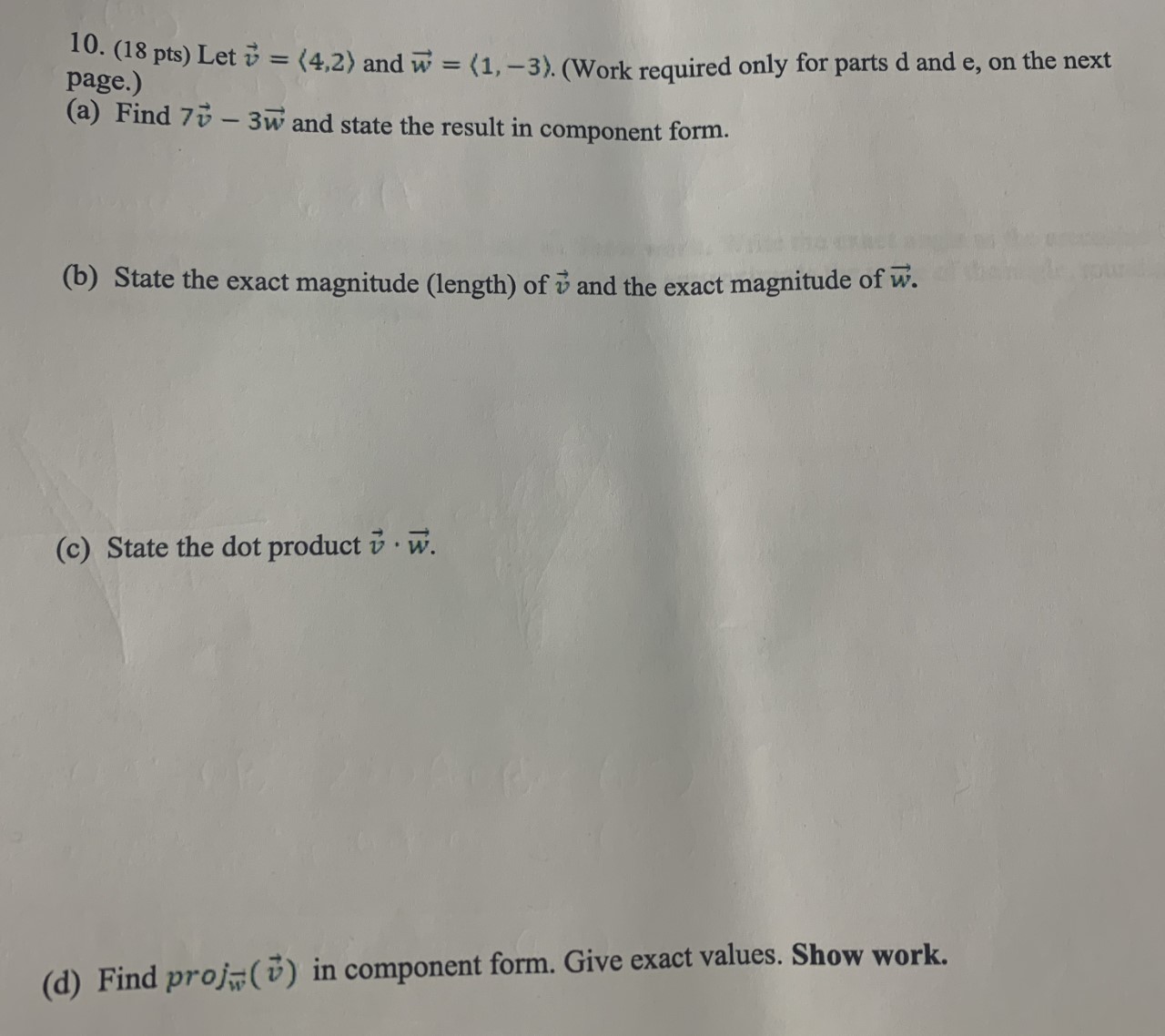 Please help me with these homework problems, show all work so I