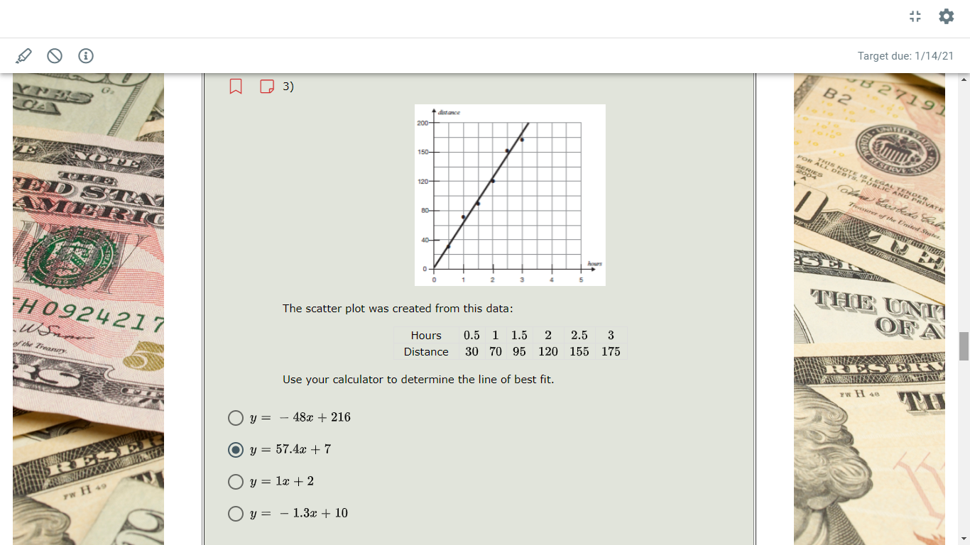 model is quadratic, give the values of a , b , and