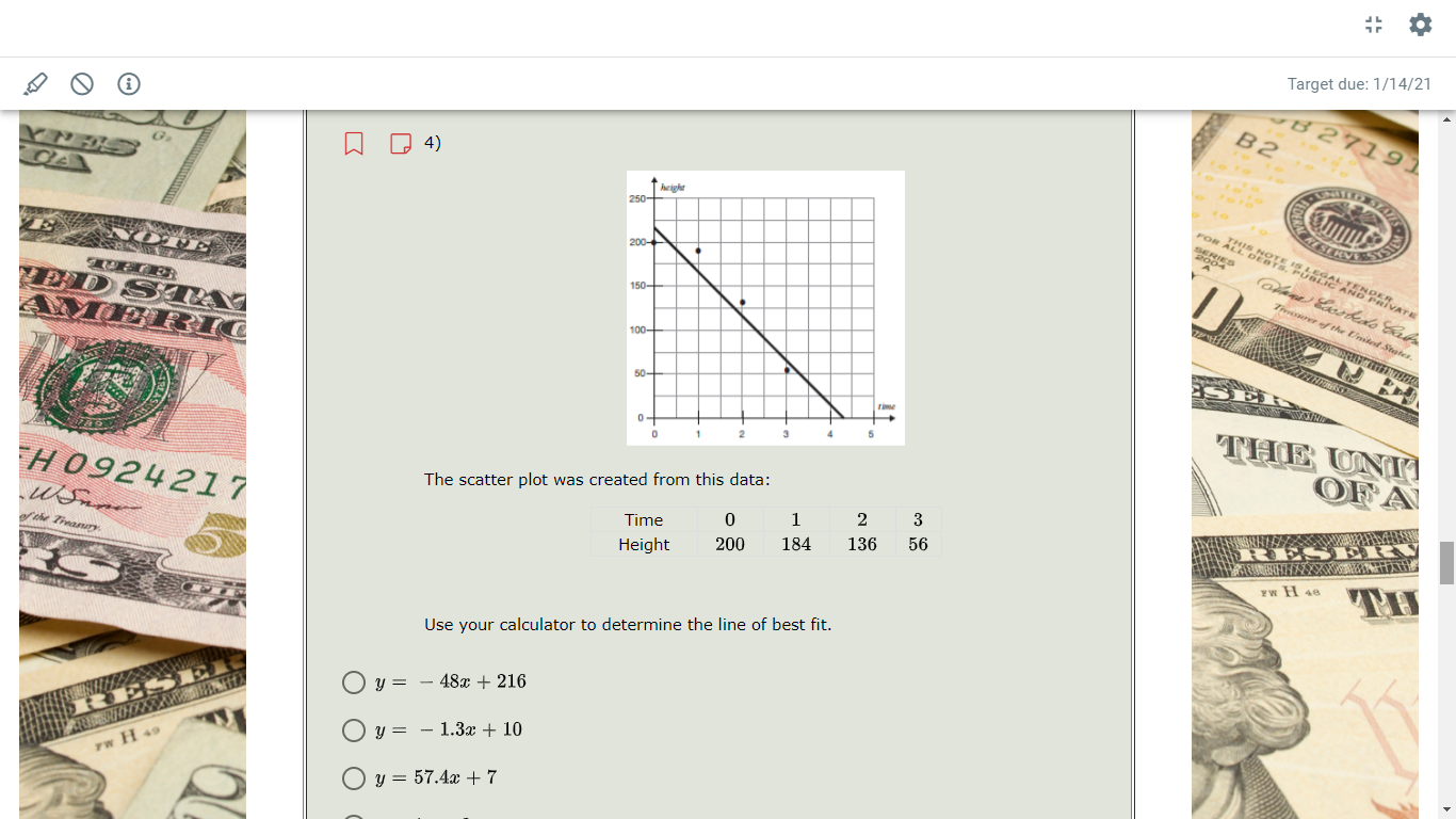 c , to the nearest hundredth. If the model is exponential, give