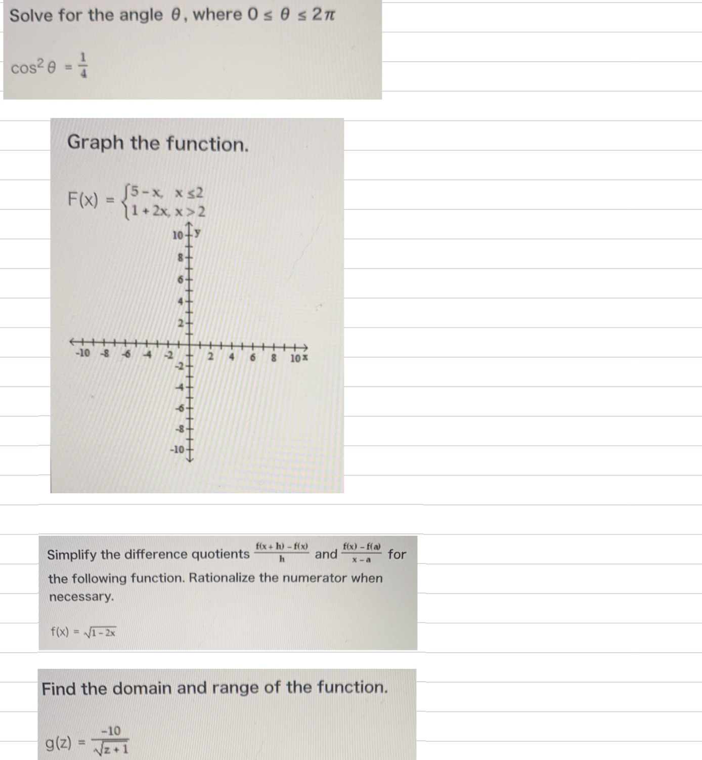 I need help with problems. How to solve these? Solve for the