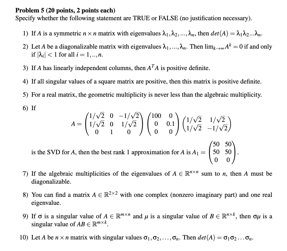 (20 points) We want to find the line y = c1 +