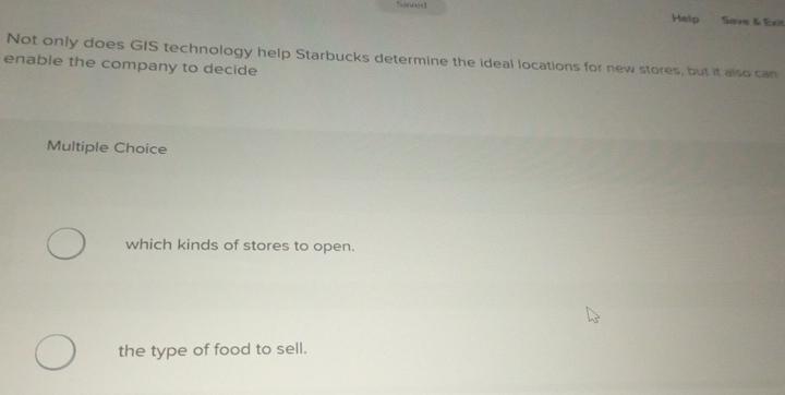  Not only does GIS technology help Starbucks determine the ideal locations