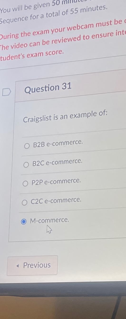  You will be given 50 Sequence for a total of 55