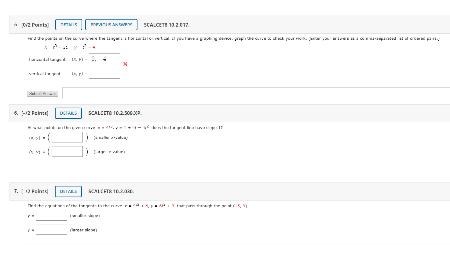 equations of a spiral curve passing through the point (1,0) and a