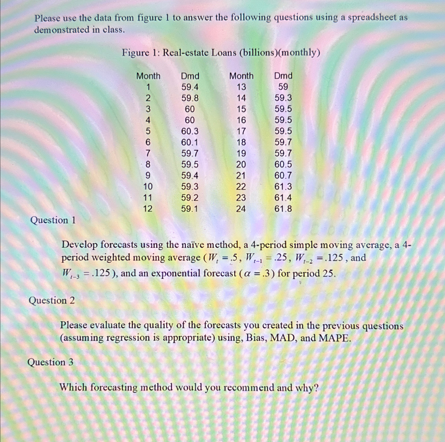  Please use the data from figure 1 to answer the following
