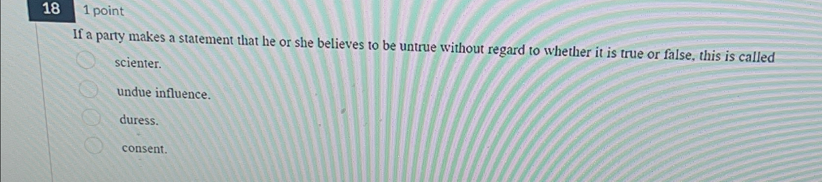  181 point If a party makes a statement that he or