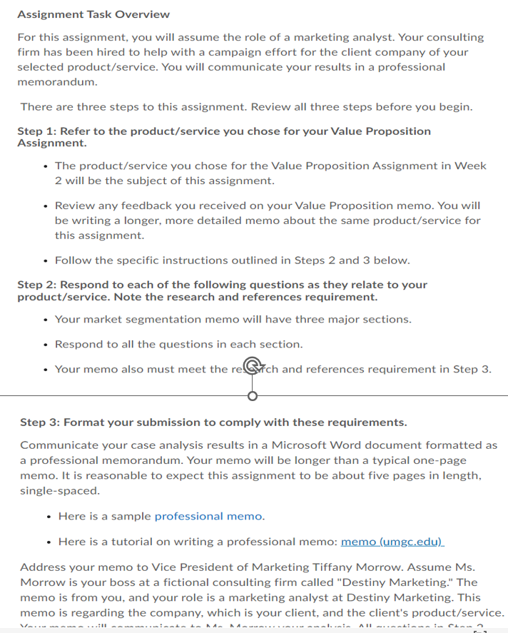  Assignment Task Overview For this assignment, you will assume the role