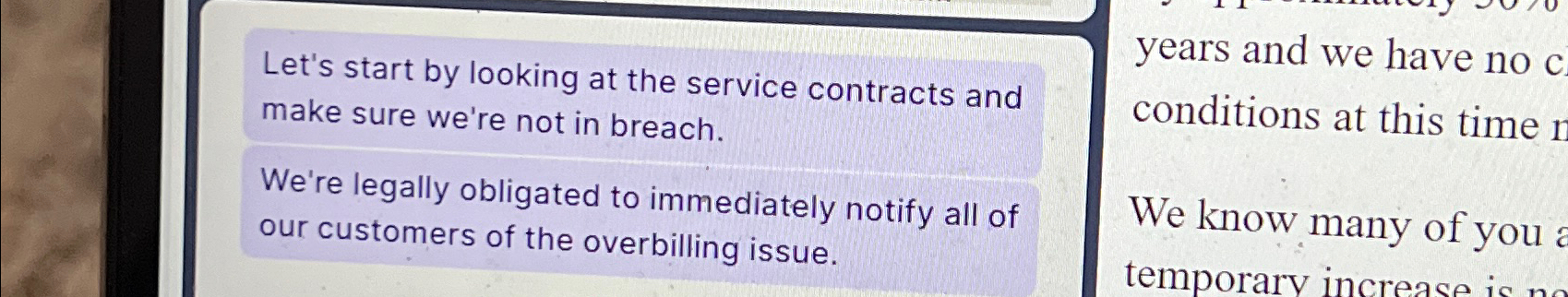  Let's start by looking at the service contracts and make sure