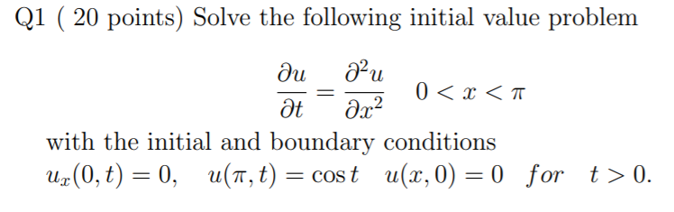  Q1 ( 20 points) Solve the following initial value problem 81:.