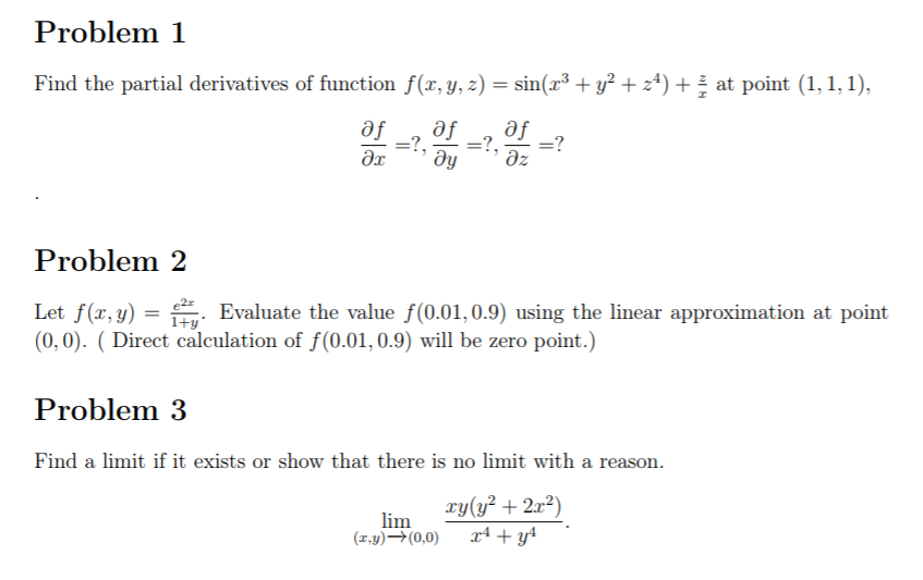 Need a hand on the problems shown in the pic Problem 1