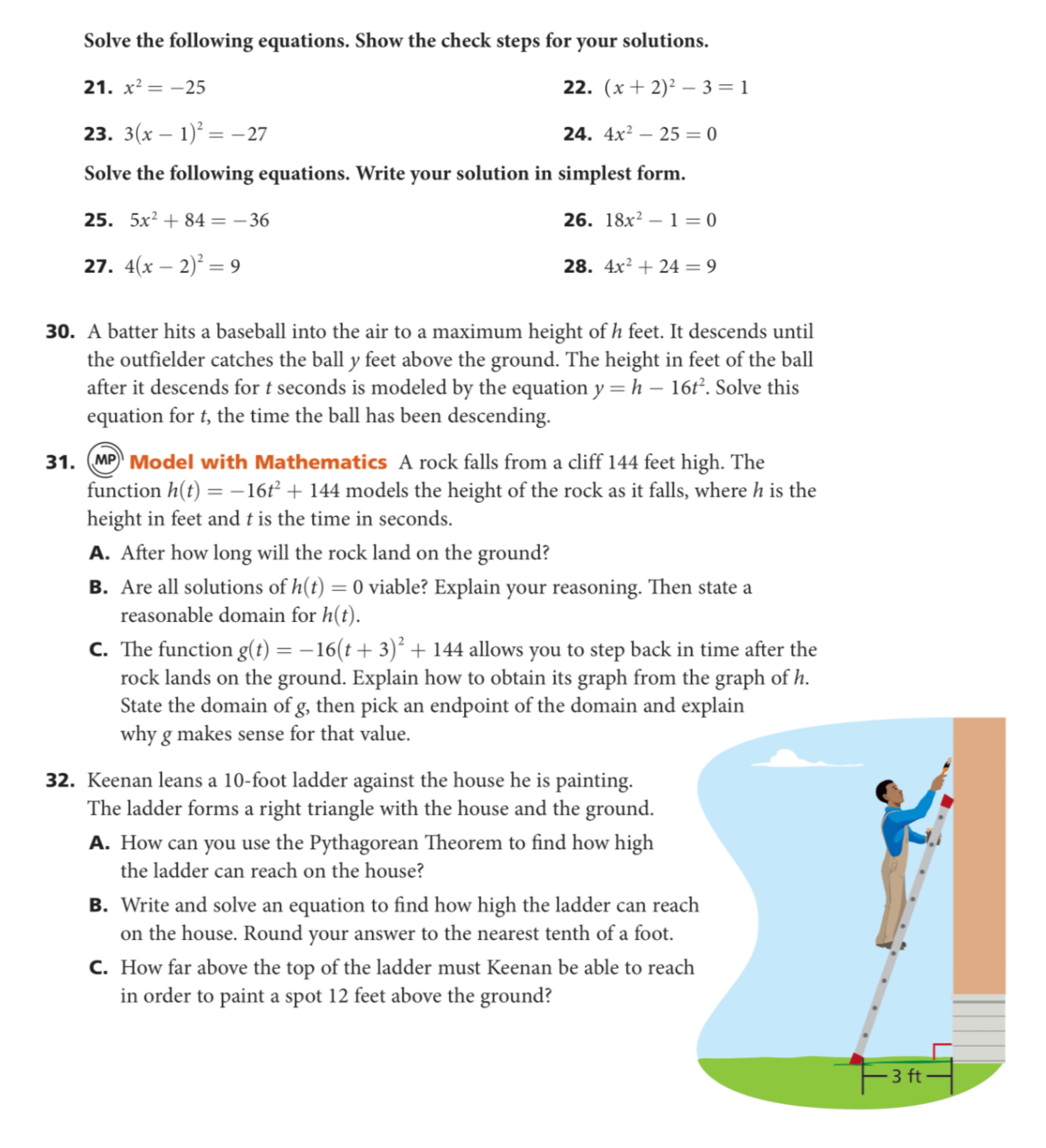 Please solve all the following problems with steps 30. 31. 32. Solve