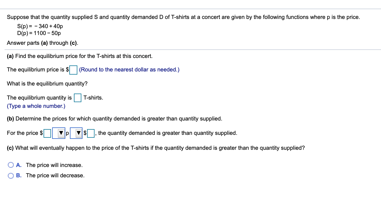Please answer this question! Suppose that the quantity supplied 3 and quantity