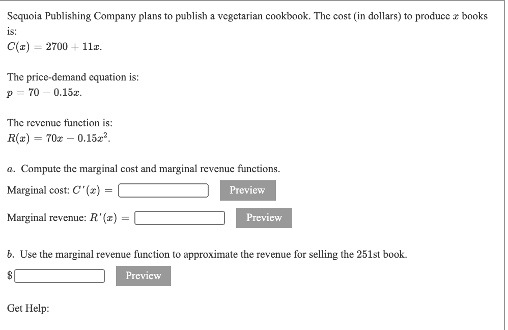 are shown below. The cost function is the straight line, and the
