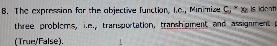  The expression for the objective function, i.e., Minimize C0j**x0j is identi