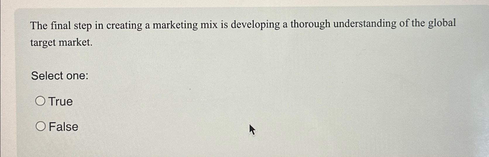  The final step in creating a marketing mix is developing a