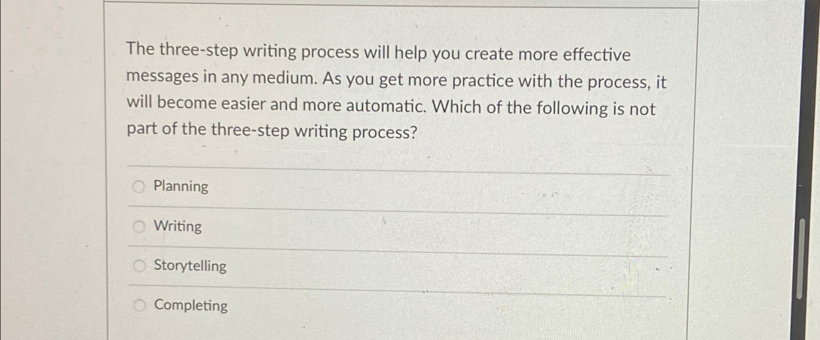  The three-step writing process will help you create more effective messages