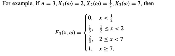 be independent, identically distributed random variables with common distribution function F. Let