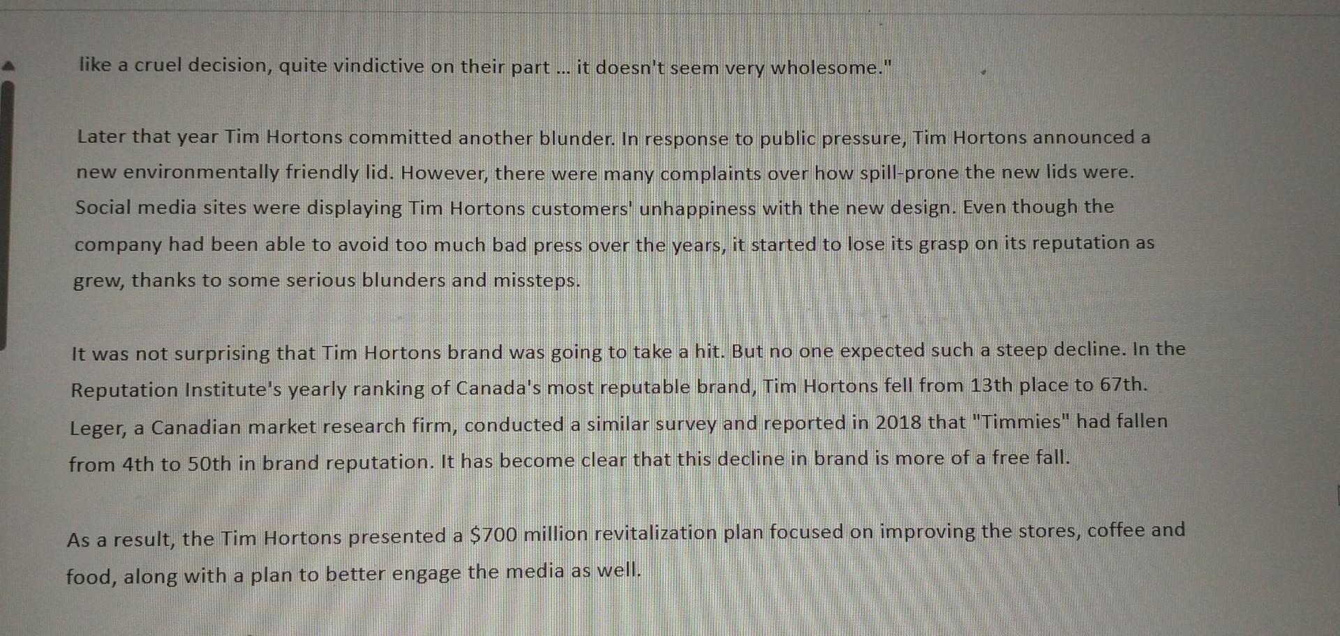 having a "Timmies" has become a national pastime, like watching a Calgary