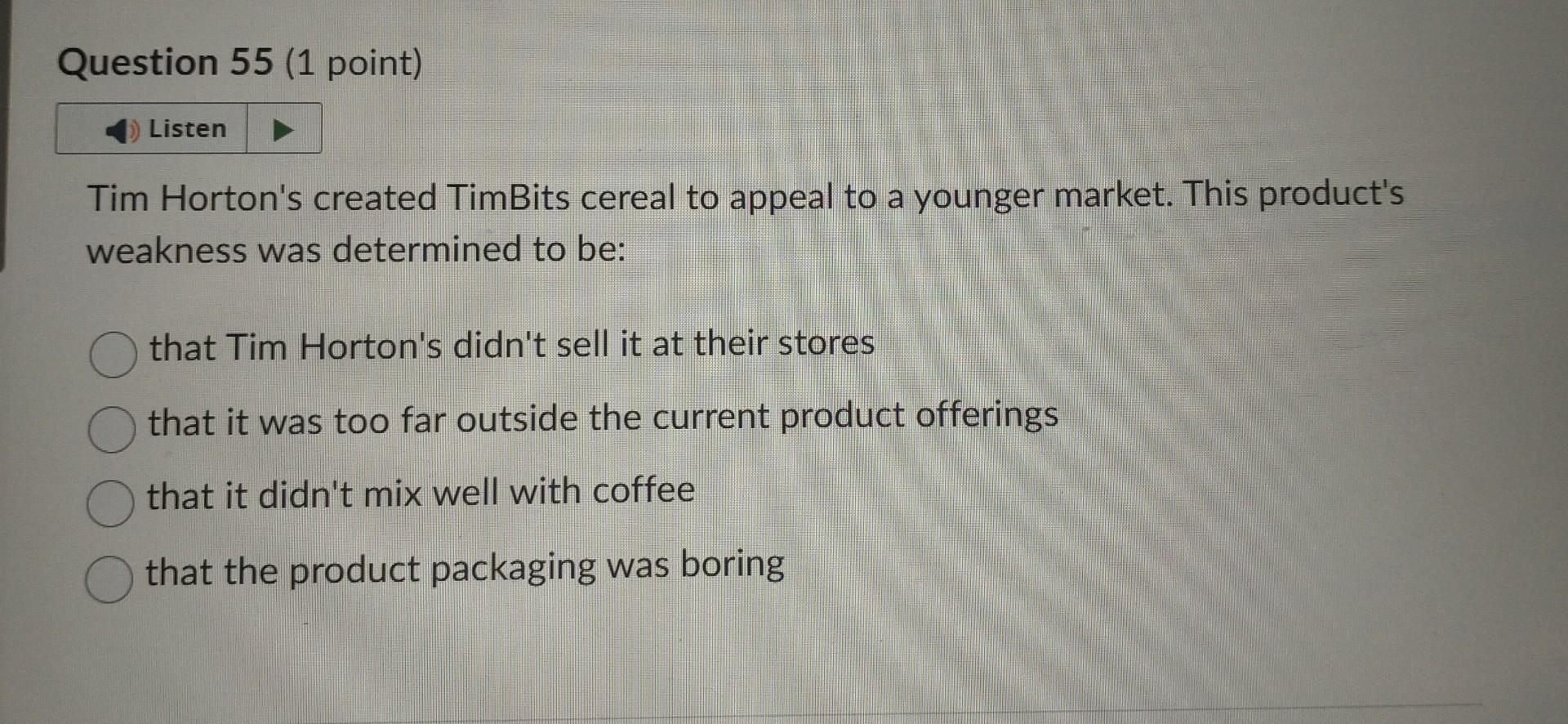 colour scheme and font with the "Tim Hortons" logo imprinted across coffee