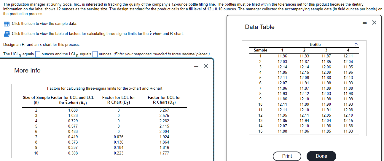 Click the icon to view the sample data. Data Table Click
