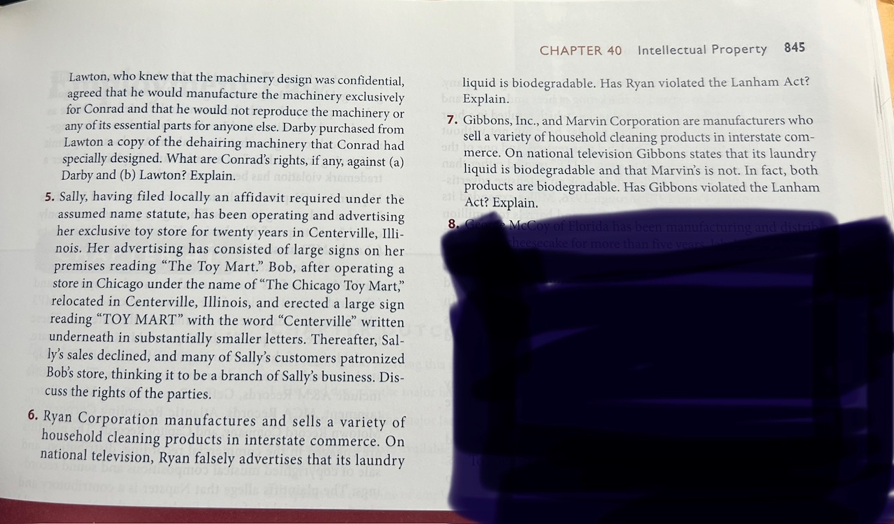 provide a correct and complete explanation: and (3) provide a correct citation