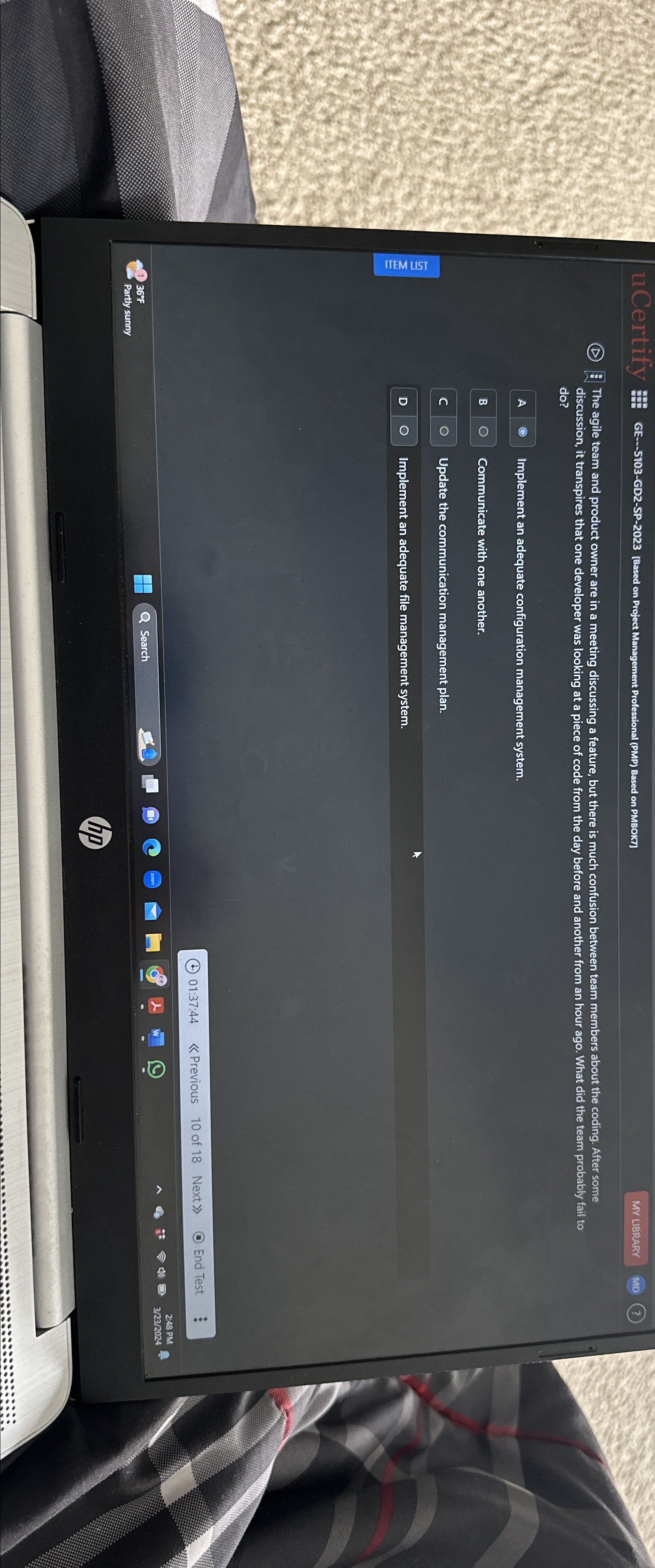  uCertify GE---5103-GD2-SP-2023[Based on Project Management Professional (PMP) Based on PMBOK7] MY