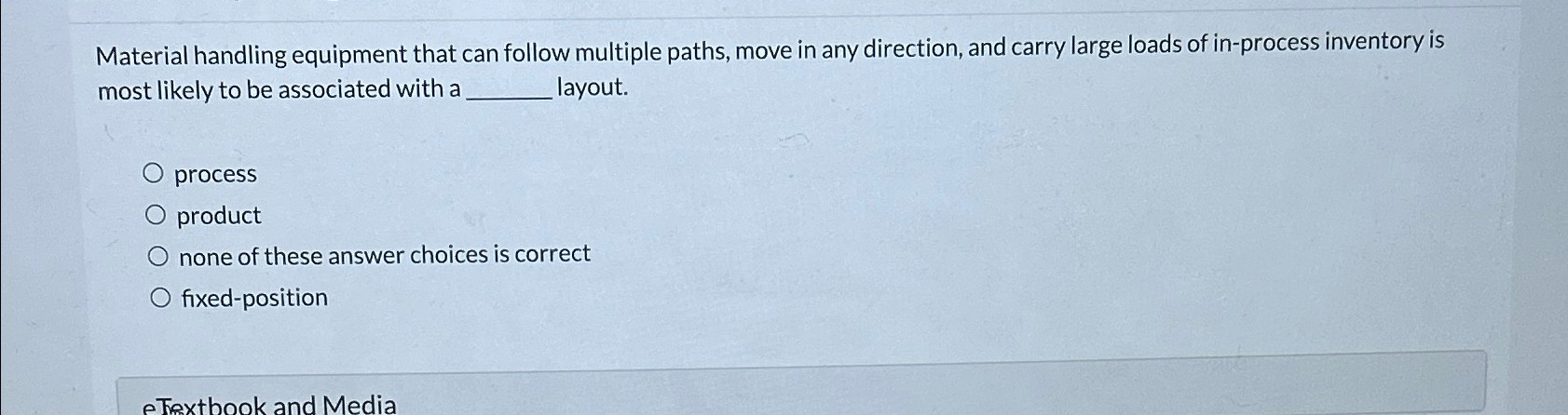  Material handling equipment that can follow multiple paths, move in any
