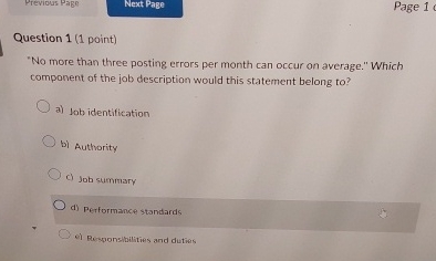  Previous Page Page 1 Question 1(1 point) "No more than three